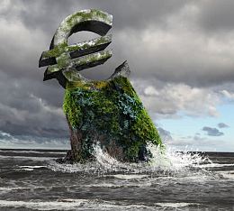 货币符号与大海