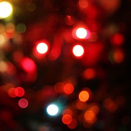 红色梦幻光斑背景