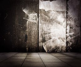 水泥墙与水泥地板砖