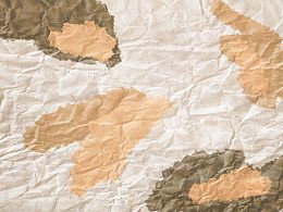 纸张上的心形图案