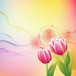 梦幻花纹背景素材