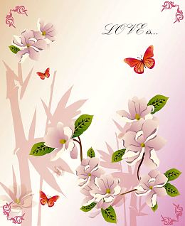 时尚花纹背景素材