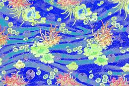 蓝色高档布料摄影