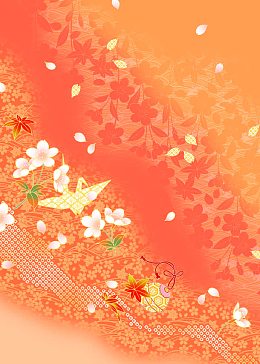 红色花纹底图高清