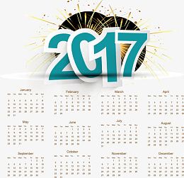 2017年日历 日历 2017年年历 年历 201