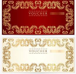 矢量邀请函卡片设计