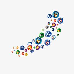 数码电子社交图标