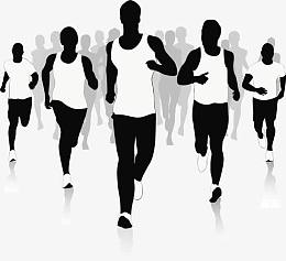 跑步矢量素材