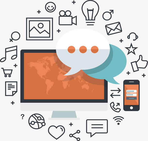 社交媒体说明图