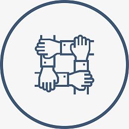 手拉手团结图标