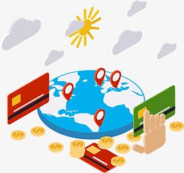 互联网电子商务金融矢量素材