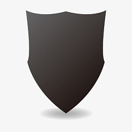 黑色黑暗之盾素材