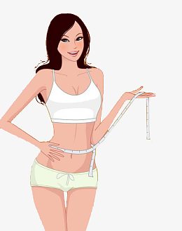 量腰身的美女