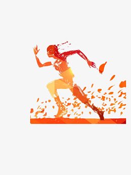运动人物剪影