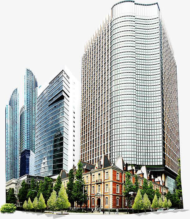 高楼大厦城市环境建设图片