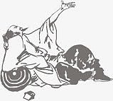 喝酒人物水墨文化