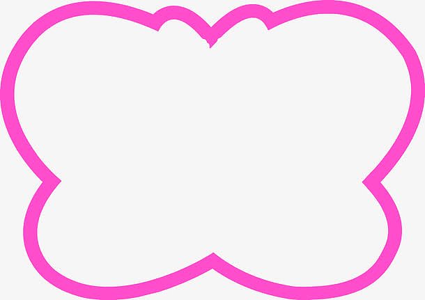 粉色线条卡通图标
