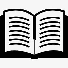 打开的书上看来图标