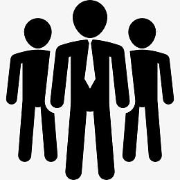 商务男性团队图标