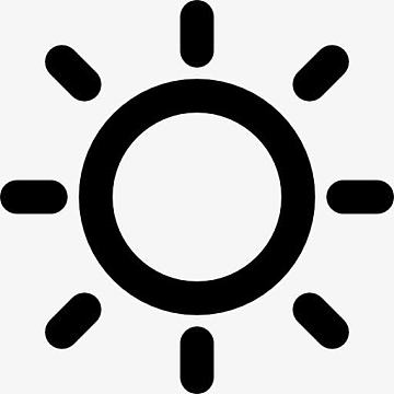 太阳晴朗天气符号图标
