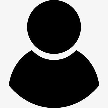 黑人男性用户符号图标