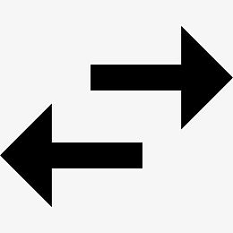 交换水平方向箭图标