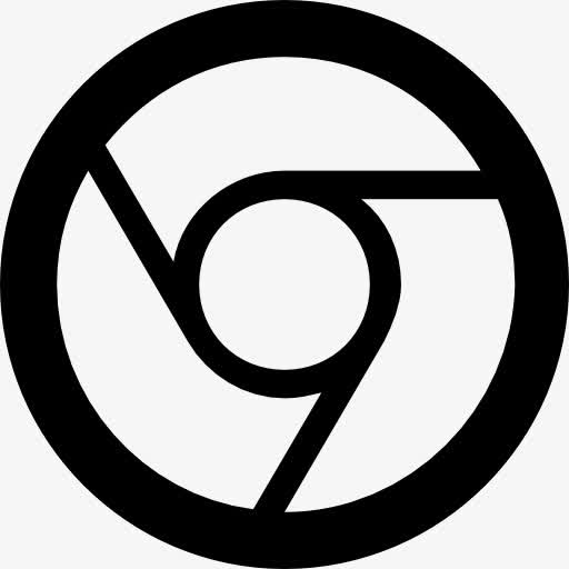 谷歌浏览器标志填充白色图标