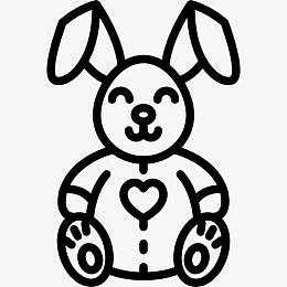 可爱的小兔子图标