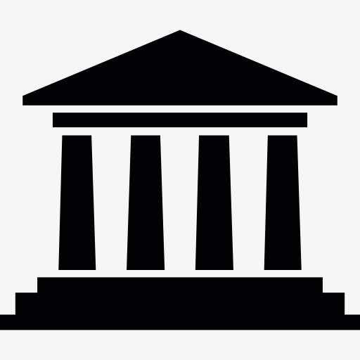 公共博物馆的标志图标