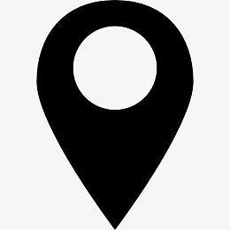 占位符黑色形状定位地图图标