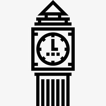 英国旅游大本钟双层巴aipng大英博物馆图标png六款复古可爱英国风图标