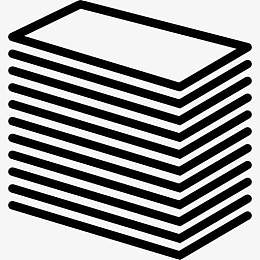 堆叠的印刷产品图标