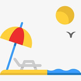 海滩图标