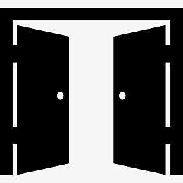 双开门打开图标