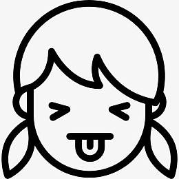 女孩子的舌头图标