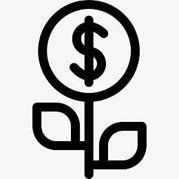 基金的增长图标