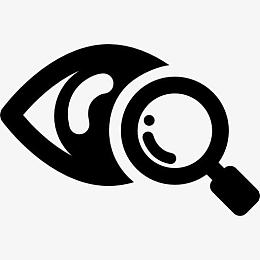 眼睛扫描医学符号图标