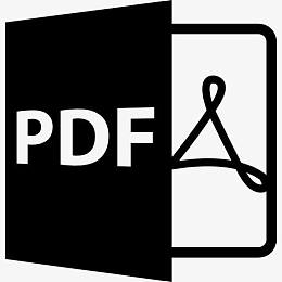 PDF文件格式的符号图标