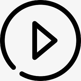 音乐播放器的播放按钮图标