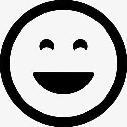 开心的微笑表情符号的图标