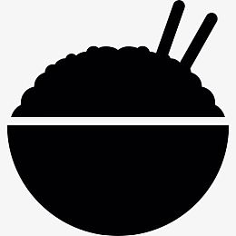 饭碗用筷子图标