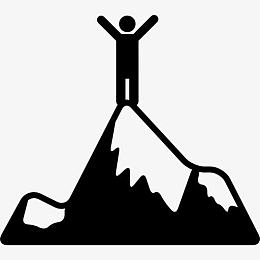 人站在山顶图标