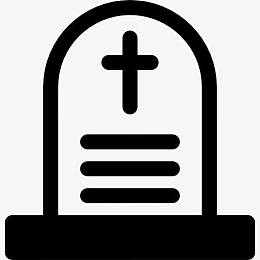 墓碑十字图标