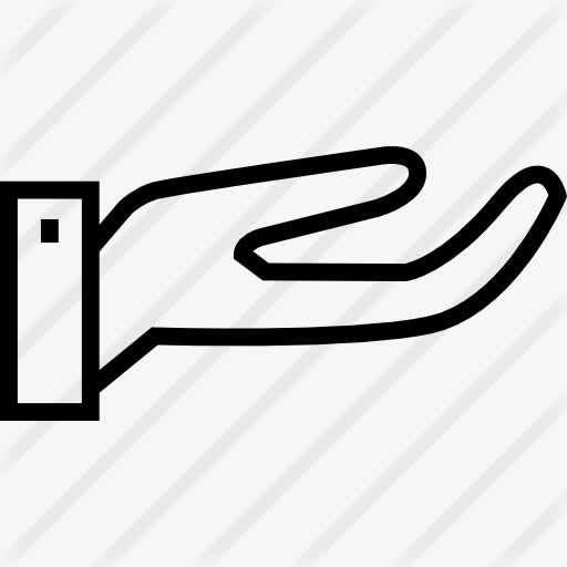 张开手图标免抠素材免费下载_觅元素51yuansu.com