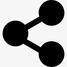 分享黑色坚实的社会符号图标