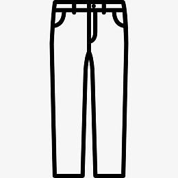 斜纹棉布裤图标