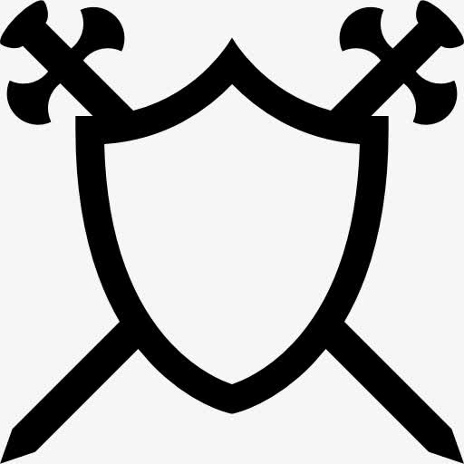 盾双剑交叉图标