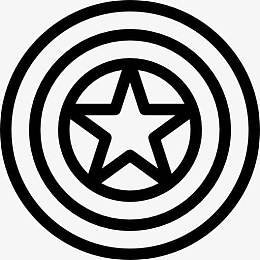 美国队长的adamantium盾图标