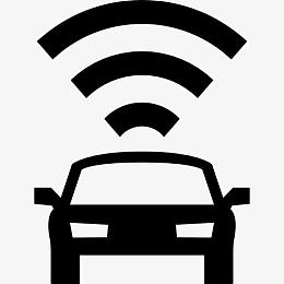汽车正面信号连接图标