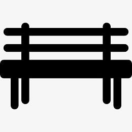 公园的长椅上图标